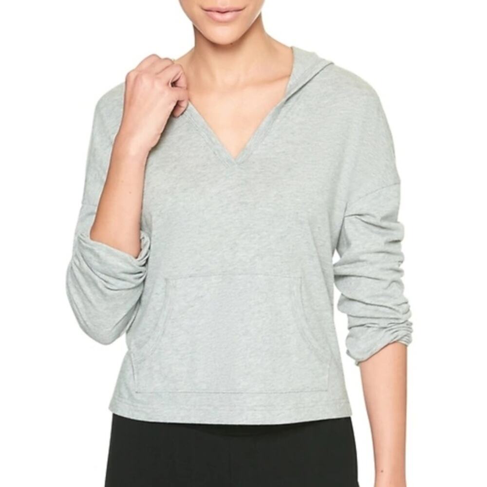 GAP Gray Jersey Knit Hoodie - Picture 2 of 15